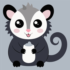 Naklejka premium mouse with cheese