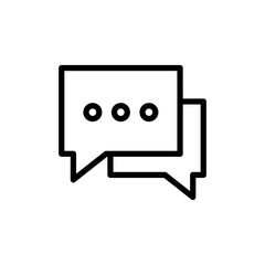 Chat icon vector illustration. speech bubble sign and symbol. comment icon. message