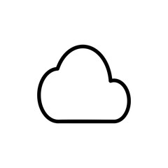 Cloud icon vector illustration. cloud sign and symbol