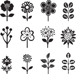 Elegant Black & White Rose Illustrations