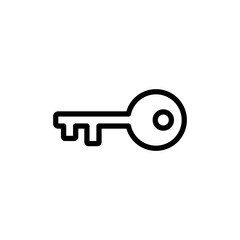 Key icon vector illustration. Key sign and symbol.