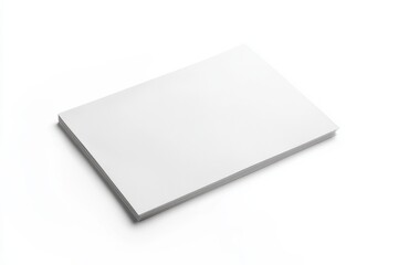 Blank sketch pad on a clean white background showcasing stationery mockup for creative projects