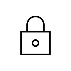 Lock icon vector illustration. Padlock sign and symbol. Encryption icon. Security symbol