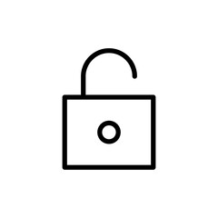 Unlock icon vector illustration. Unlock sign and symbol. unlocked padlock icon