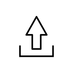 Upload icon vector illustration. load data sign and symbol