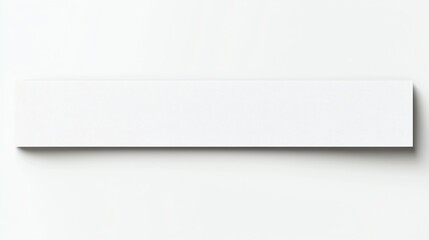 Obraz premium Isolated White Rectangular Bar on Clean White Surface for Presentation