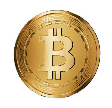 Coin bitcoin cryptocurrency,  digital currency symbol.