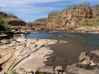 Rock Pool and swimming hole in Katherine River at Natmiluk National Park