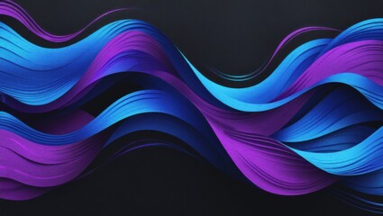 Abstract Blue and Purple Wave Design for Modern Backgrounds