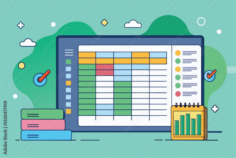 Poster explore how customizable spreadsheets can enhance data organization and improve productivity in vari