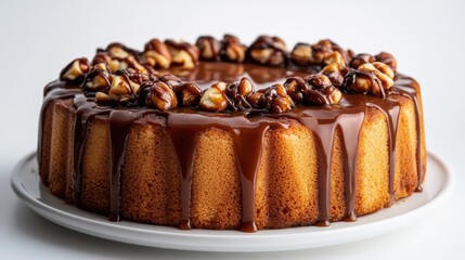 Delicious caramel and hazelnut cake, perfect for any occasion!