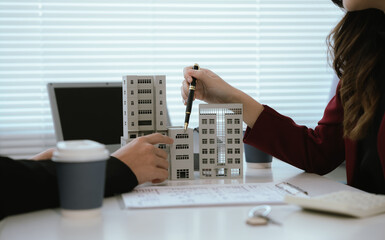 Clients consult with real estate agents to invest in homes, apartments or condominiums, mortgage options and property values, and find deals for ownership, rental or sale.