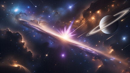 Obraz premium Ethereal Galaxy 