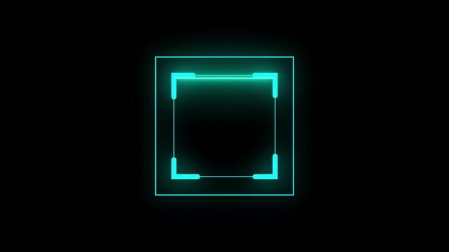 Scanning concept. Neon Scanning the QR code icon animation. futuristic digital processing and security. Scanning the QR code icon animation, QR code being scanning concept.