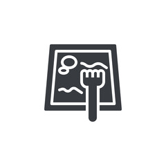 A sand garden with tea tools vector icon