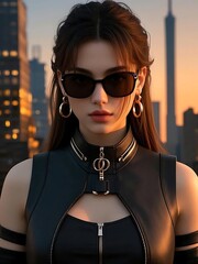 Stylish Girl AI Art – Hyper-Realistic 8K Fashion Portraits  Glamorous, Trendy  Elegant Female Digital Artwork