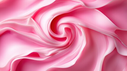 Obraz premium Abstract creamy pink skincare texture with a soft, dewy glow, perfect for beauty product advertising and spa concepts