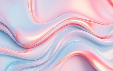 Obraz premium Abstract flowing light blue liquid with smooth, glossy texture, perfect for cosmetic product backgrounds and skincare branding