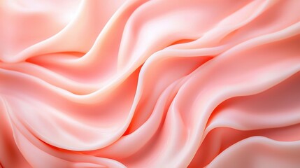 Obraz premium Abstract creamy pink skincare texture with a soft, dewy glow, perfect for beauty product advertising and spa concepts