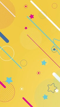 Vintage Star Charm! A stylish loop animation background with a retro design.