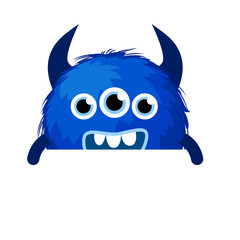 Cute cartoon monsters Comic halloween joyful monster character