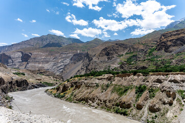 View of Afghanistan across the Panj River