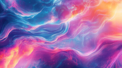 mesmerizing digital canvas with vibrant colors and swirling patterns