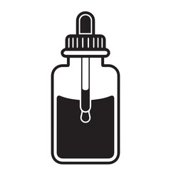 Homeopathy bottle vector