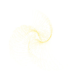 Abstract design of swirling, delicate yellow lines on a white background, creating a sense of movement and flow. © SVG OSA