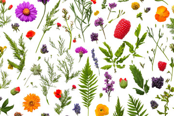 Fototapeta premium Vibrant Floral Pattern Design