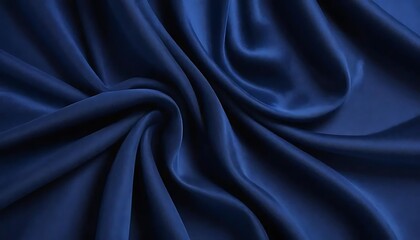 Fototapeta premium Close-up of Dark Blue Fabric Texture