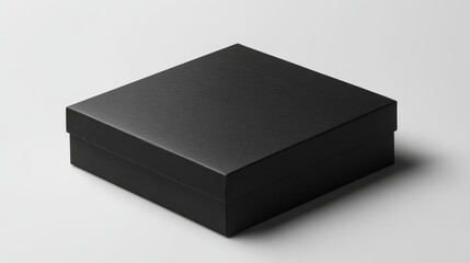 Black cardboard box mockup