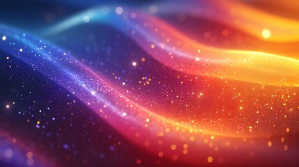 Obraz premium abstract background with space Abstract Iridescent Water Surface with Golden Glitter