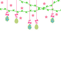 Colorful Easter Egg Decoration Illustration