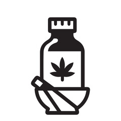 Homeopathy bottle vector