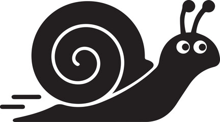 Fototapeta premium Cute Snail Moving Quickly