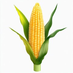 Corn plant transparent isolated