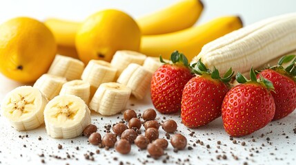 Fresh fruit and chocolate treats