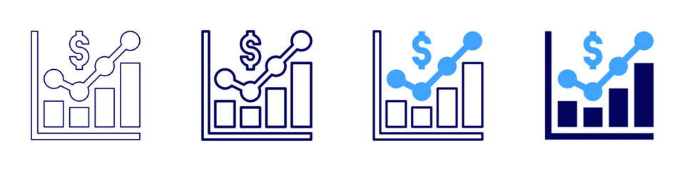 Increase satisfaction​ icon in 4 different styles. Thin Line, Line, Bold Line, Duotone. Duotone style. Editable stroke