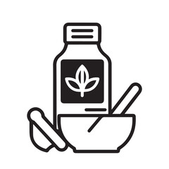 Homeopathy bottle vector