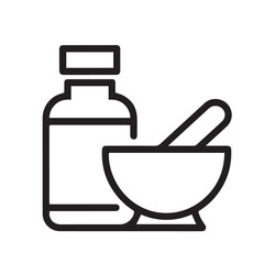 Homeopathy bottle vector