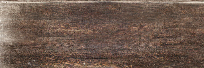 Horizontal or vertical background with wooden pattern. Backdrop with old wood material of dark brown color. Natural board of brown color. Full pattern for banner or skinali with wood texture