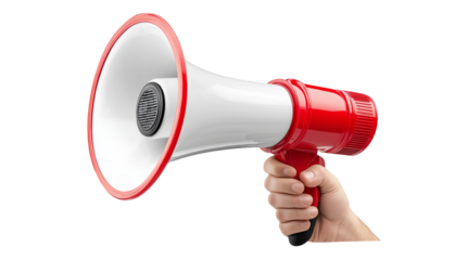 megaphone on white background.3d illustration