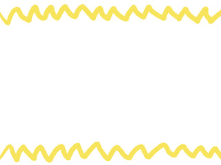 手描きのラフなジグザグ線フレーム・Chevron Stripes