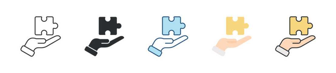 Solution Icon Set Multiple Style Collection