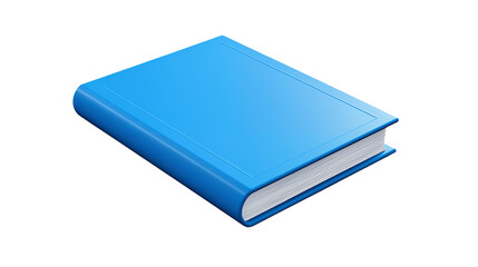 Blue Hardcover Book Mockup for Design Presentation
