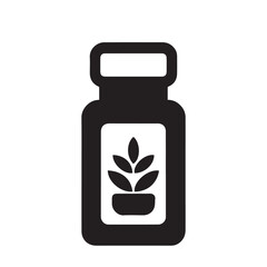 Homeopathy bottle vector
