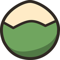 Cartoon Style Fruit Icons