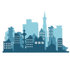 Fototapeta premium City Skyline Illustration