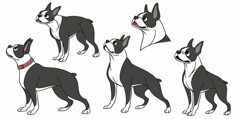 Pet dog icon symbol template for graphic and web design.